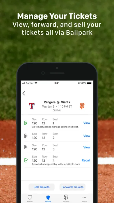 MLB Ballpark應用截圖