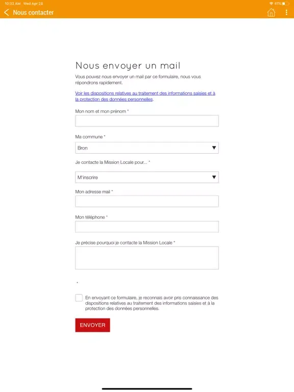 Capturas de tela do ML BDM iPad 