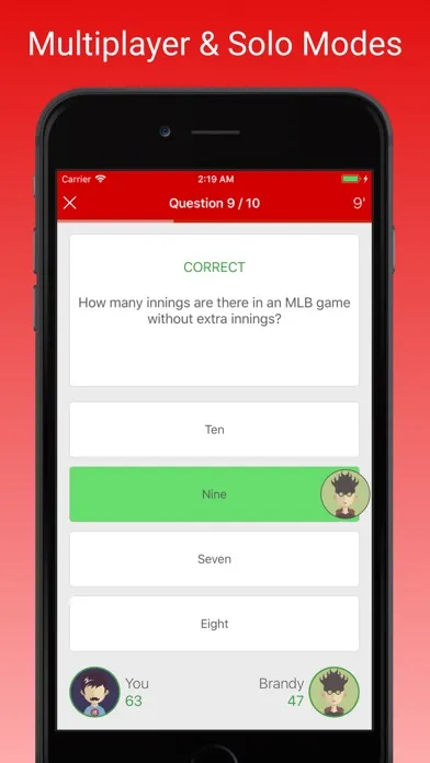 Скриншоты MLB Fan Quiz