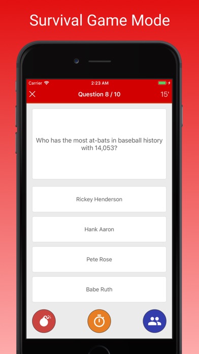 Zrzuty ekranu MLB Fan Quiz