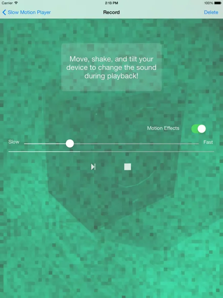 Capturas de pantalla de Slow Motion Player iPad 