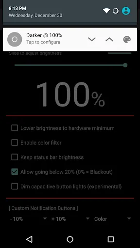 Tangkapan layar Darker Pro