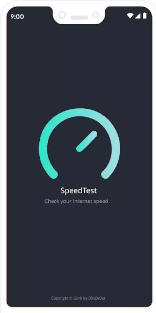 Capturas de tela do Speedo Test