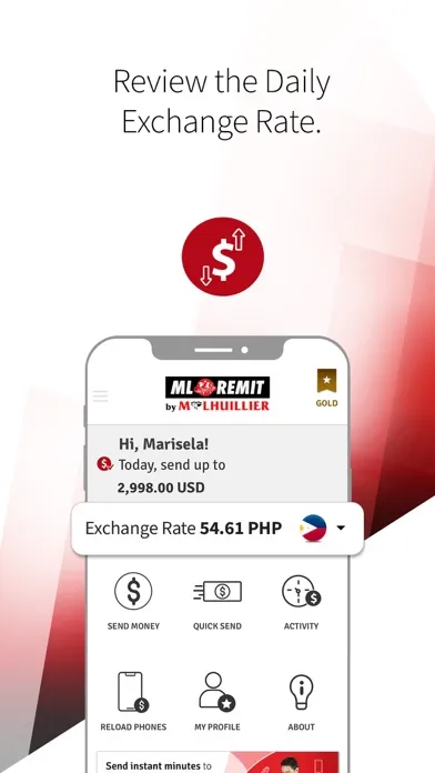 Screenshot di ML Remit Money Transfer