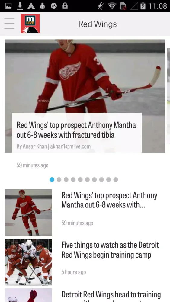 تصاویر MLive.com: Red Wings News