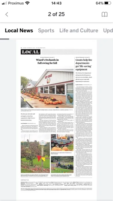 Captures d'écran de The Ann Arbor News