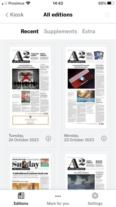 Captures d'écran de The Ann Arbor News