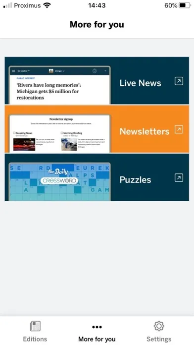 Captures d'écran de The Ann Arbor News