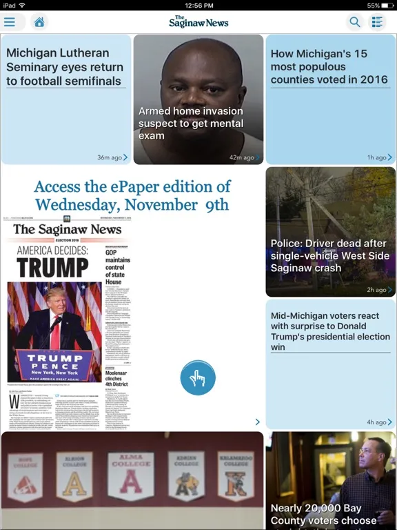 The Saginaw News iPad  স্ক্রিনশট