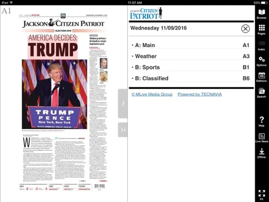 The Saginaw News iPad  স্ক্রিনশট