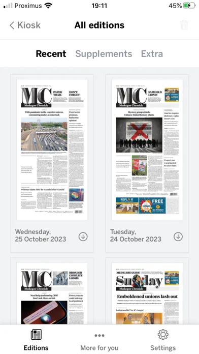 Ảnh chụp màn hình của Muskegon Chronicle