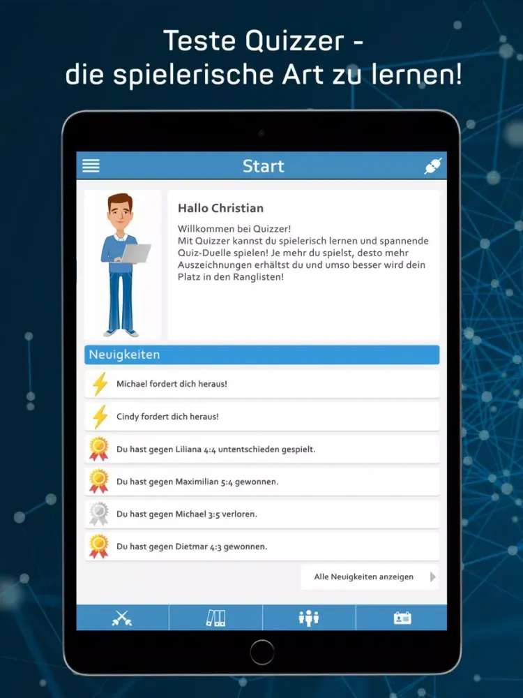 Capturas de pantalla de Quizzer Community iPad 