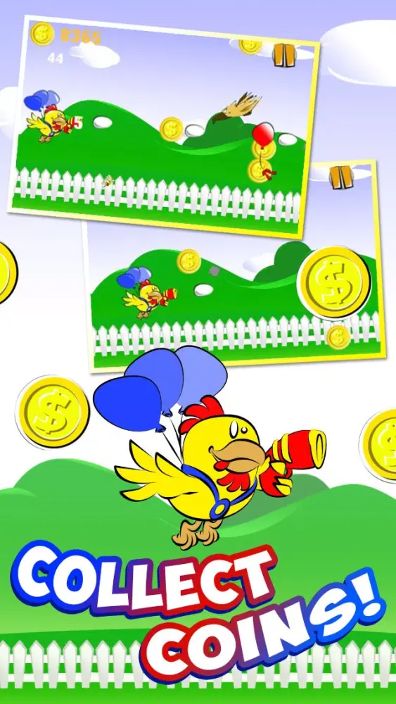 Capturas de tela do Flying Chicken Escape - Crazy Hen Hero