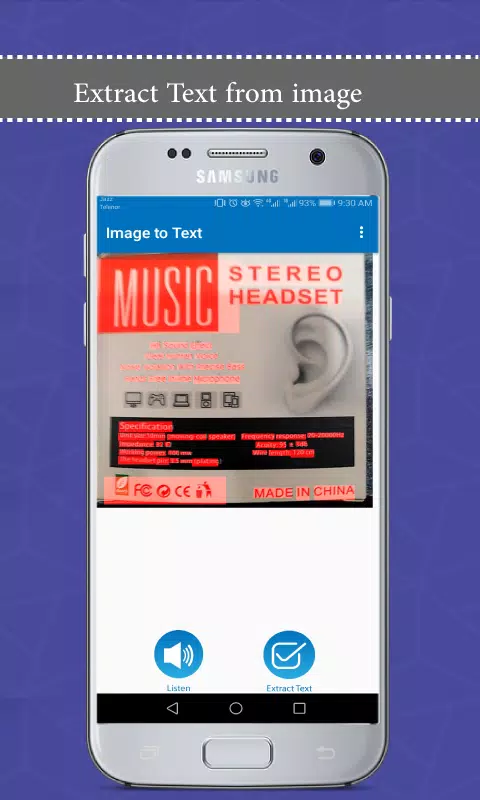 Image to Text to Speech ML OCR Screenshots