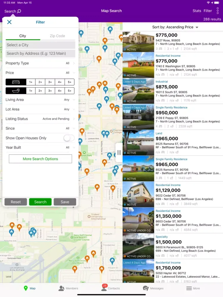 CDAR Mobile iPad  سکرین شاٹس