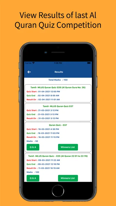 MLUS - Al Quran Quiz App 스크린샷