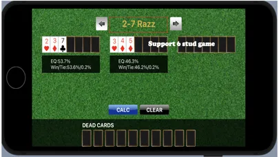 Stud game odds calculator スクリーンショット