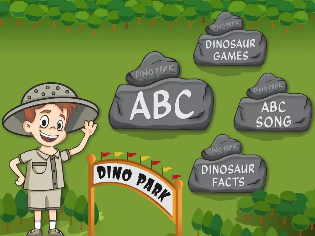 Dinosaur Park ABC Lite iPad  سکرین شاٹس