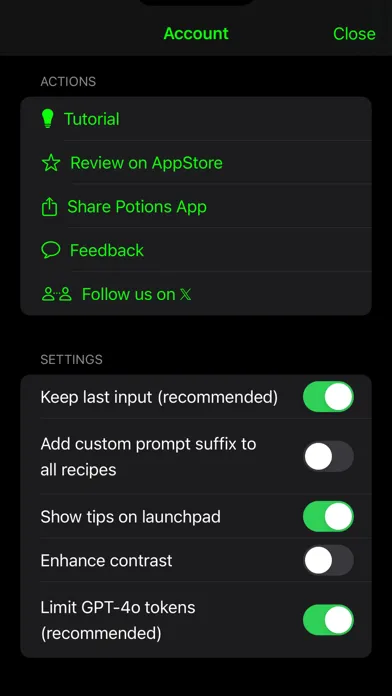 Potions – AI Shortcuts應用截圖