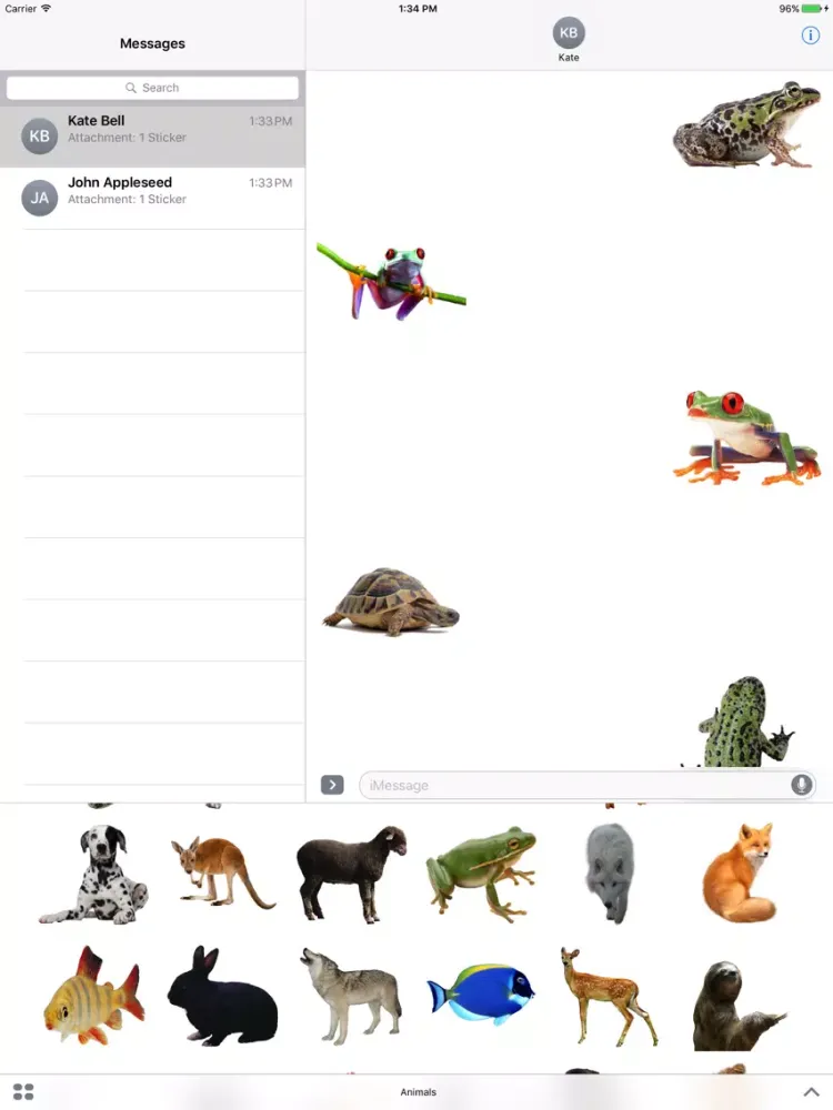 Real Animals Stickers Pack iPad  Ekran Görüntüleri