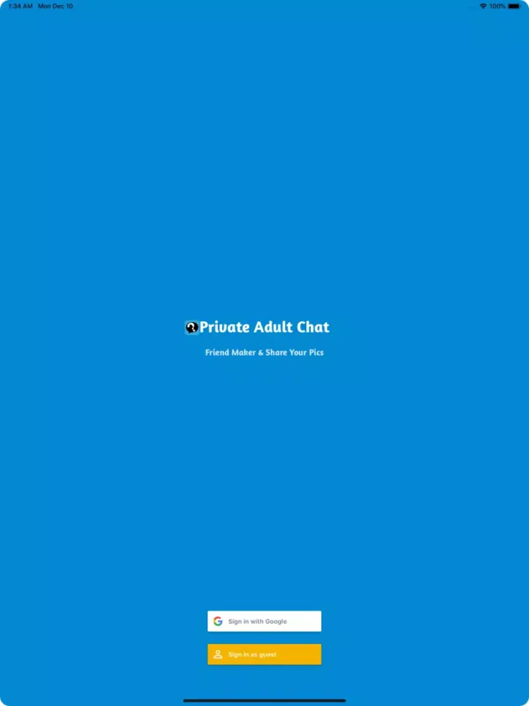 Zrzuty ekranu Private Chat & Shop iPad 