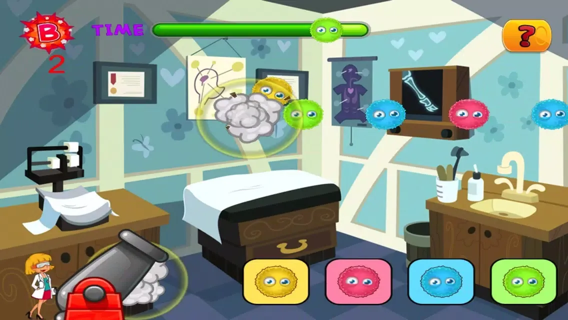Captures d'écran de A Doctor Germs and Virus wipeout Game