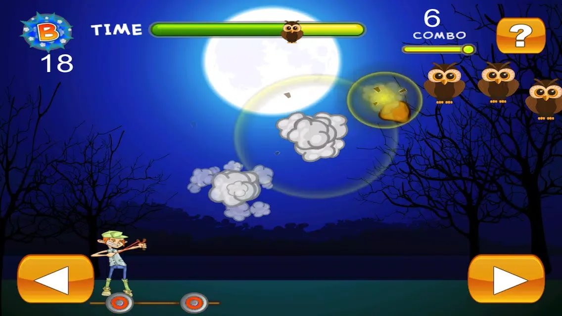Zrzuty ekranu Dark Night Owl Shooter Game