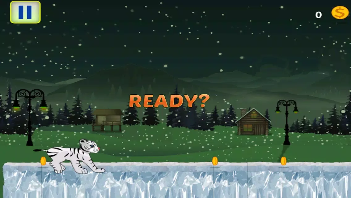ภาพหน้าจอของ Baby White Tiger Snow Dash