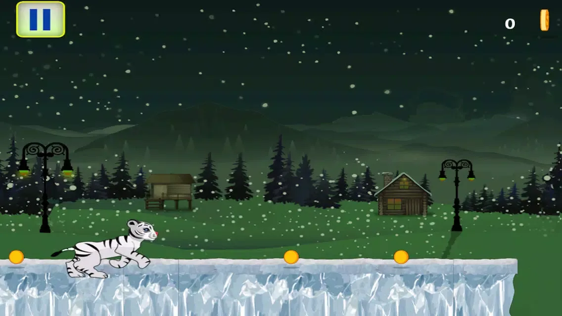 ภาพหน้าจอของ Baby White Tiger Snow Dash