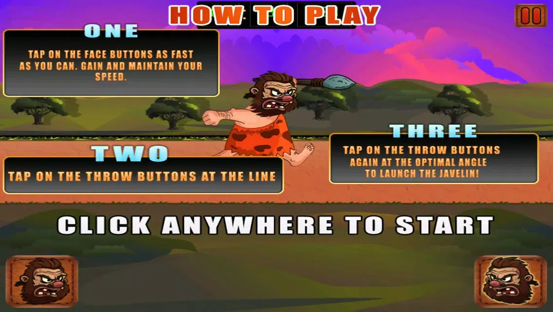 Caveman Hunt Spear Throwing Adventure スクリーンショット
