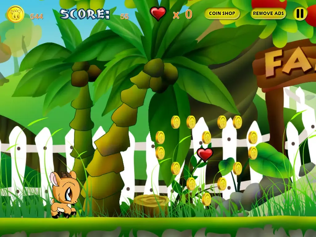 Clumsy Baby Goat Adventure - Tap Jump Run Game for Kids iPad  Screenshots