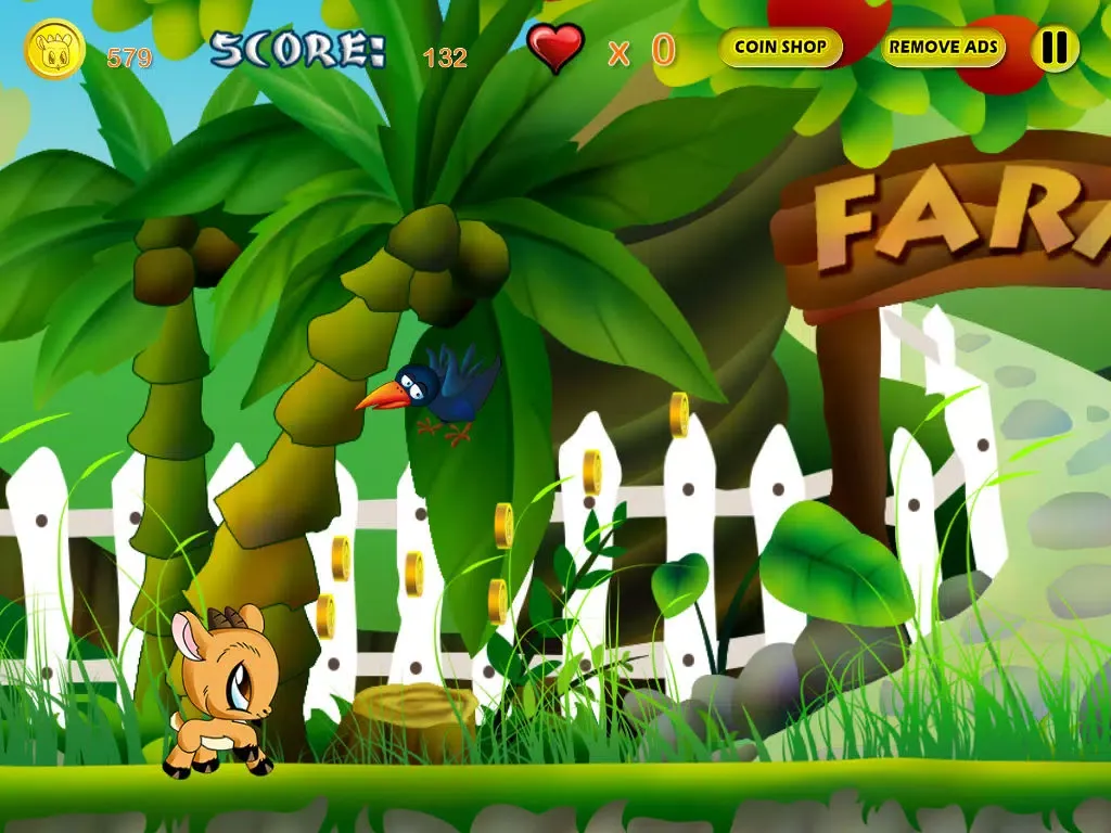 Clumsy Baby Goat Adventure - Tap Jump Run Game for Kids iPad  Screenshots