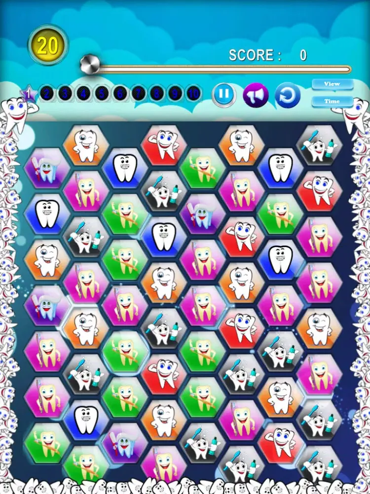 Capturas de pantalla de Little Tooth Match - Dentist Puzzle Mania iPad 