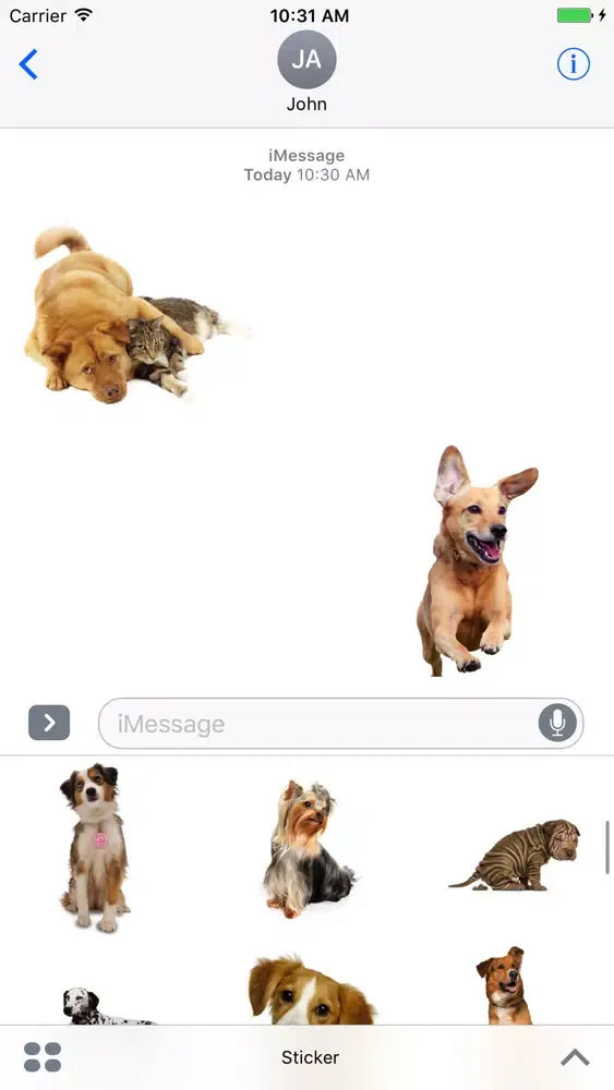 Dogs Stickers Pack スクリーンショット