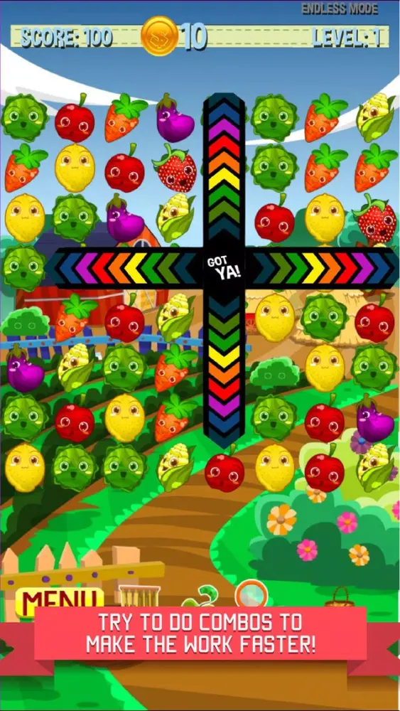 A Farm Barn Fruits and Veggie Harvest - Match and Pop Mania Ekran Görüntüleri