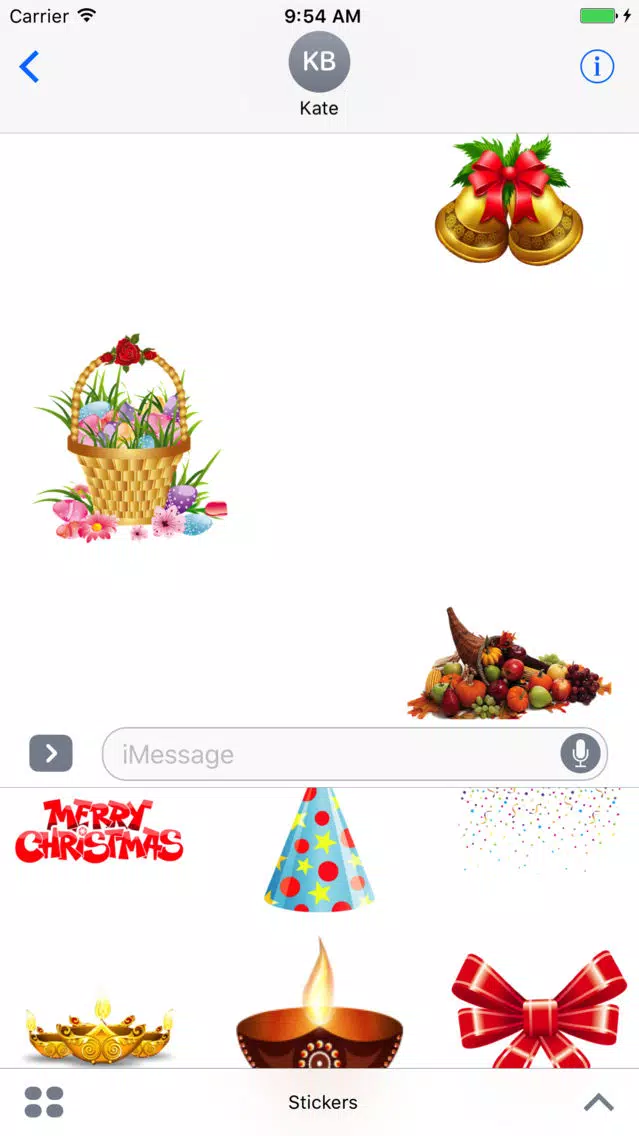 Holidays Pack for iMessage 스크린샷