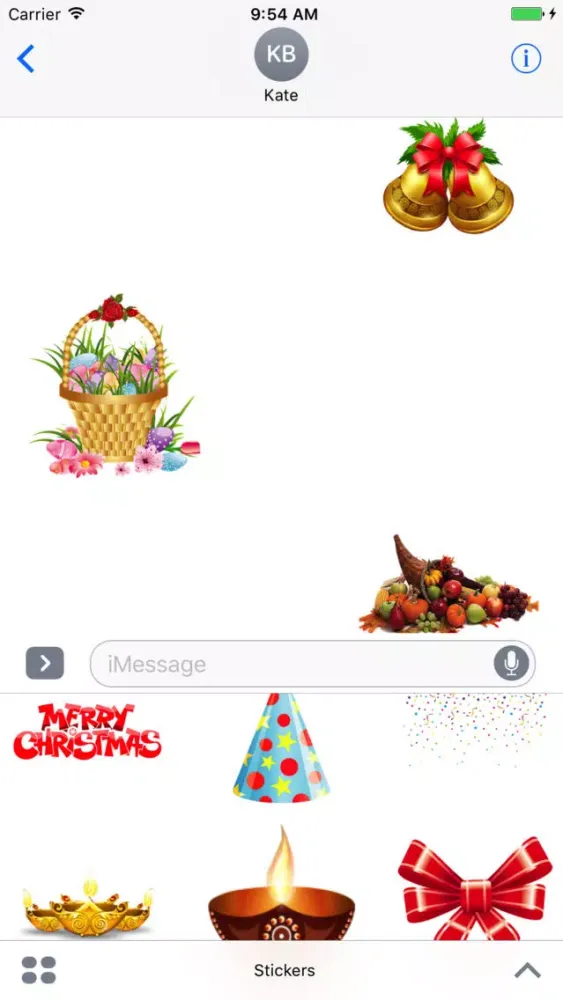 Holidays Pack for iMessage Screenshots