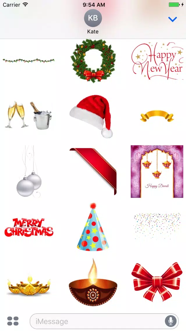 Holidays Pack for iMessage 스크린샷
