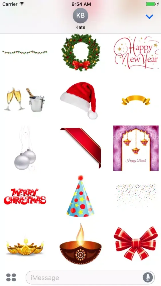 Holidays Pack for iMessage Screenshots