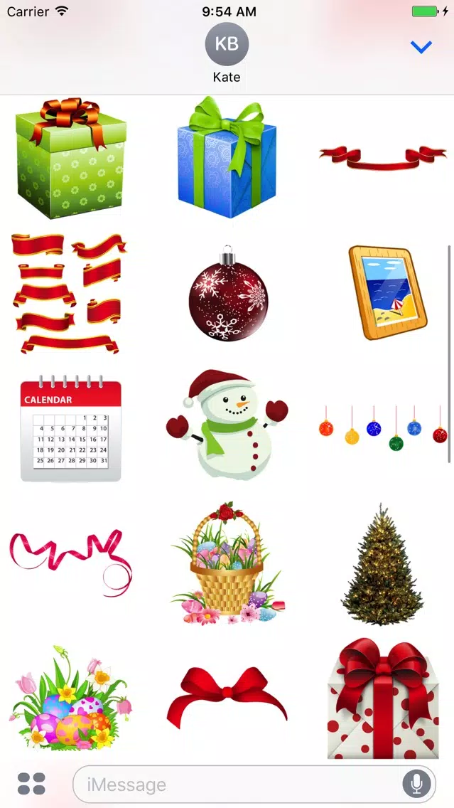 Holidays Pack for iMessage 스크린샷