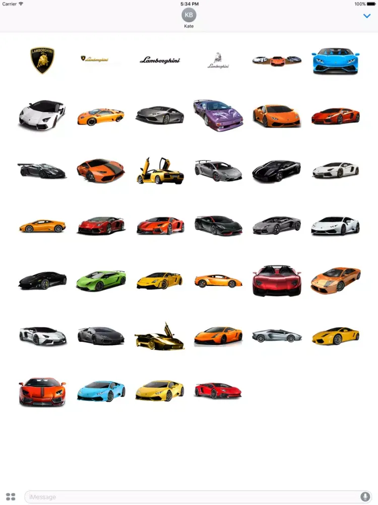 Lambo Stickers iPad 应用截图