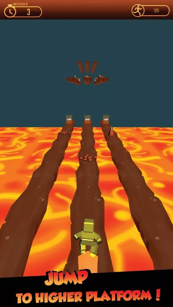 Capturas de tela do Lava Floor Jump – Hot Run Game