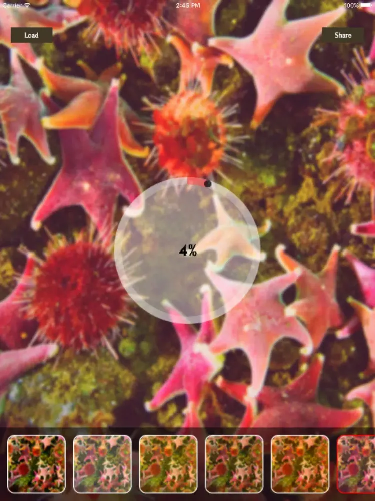 Capturas de tela do LightX Blur iPad 