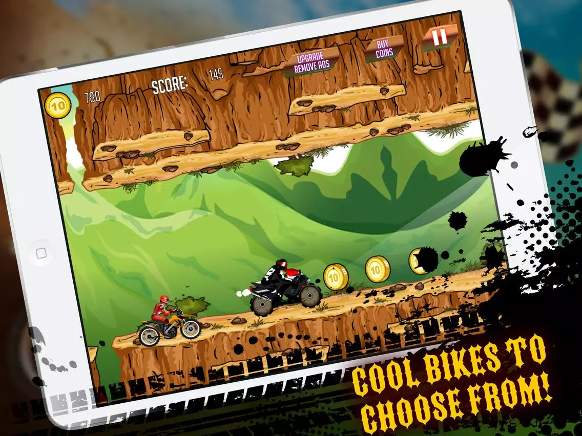 ภาพหน้าจอของ Mad Motorcross King! Extreme Dirt Bike Stunt Trial iPad 