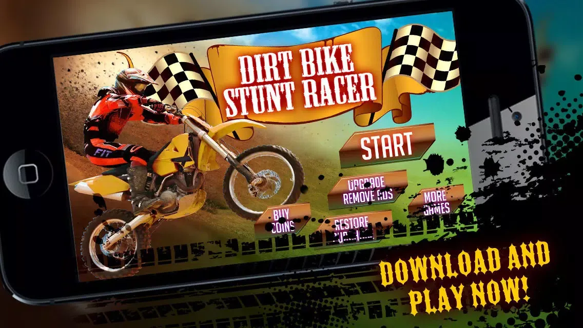 ภาพหน้าจอของ Mad Motorcross King! Extreme Dirt Bike Stunt Trial