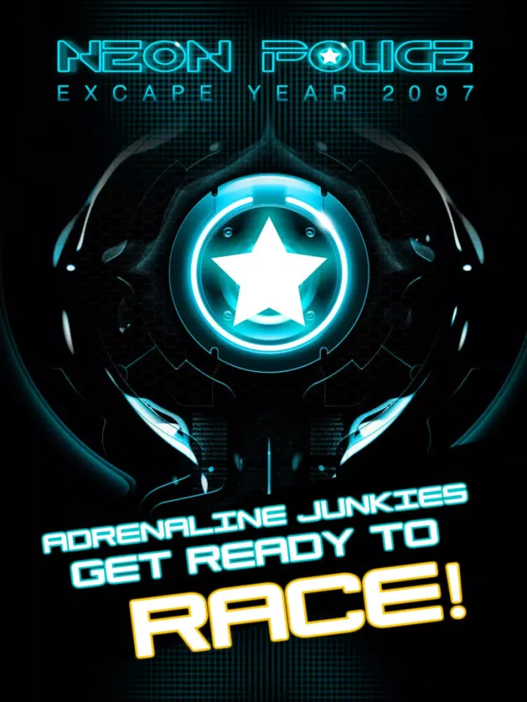 Скриншоты A Neon Police Escape Chase Future Sprint Smash Battle Pro Version HD iPad 
