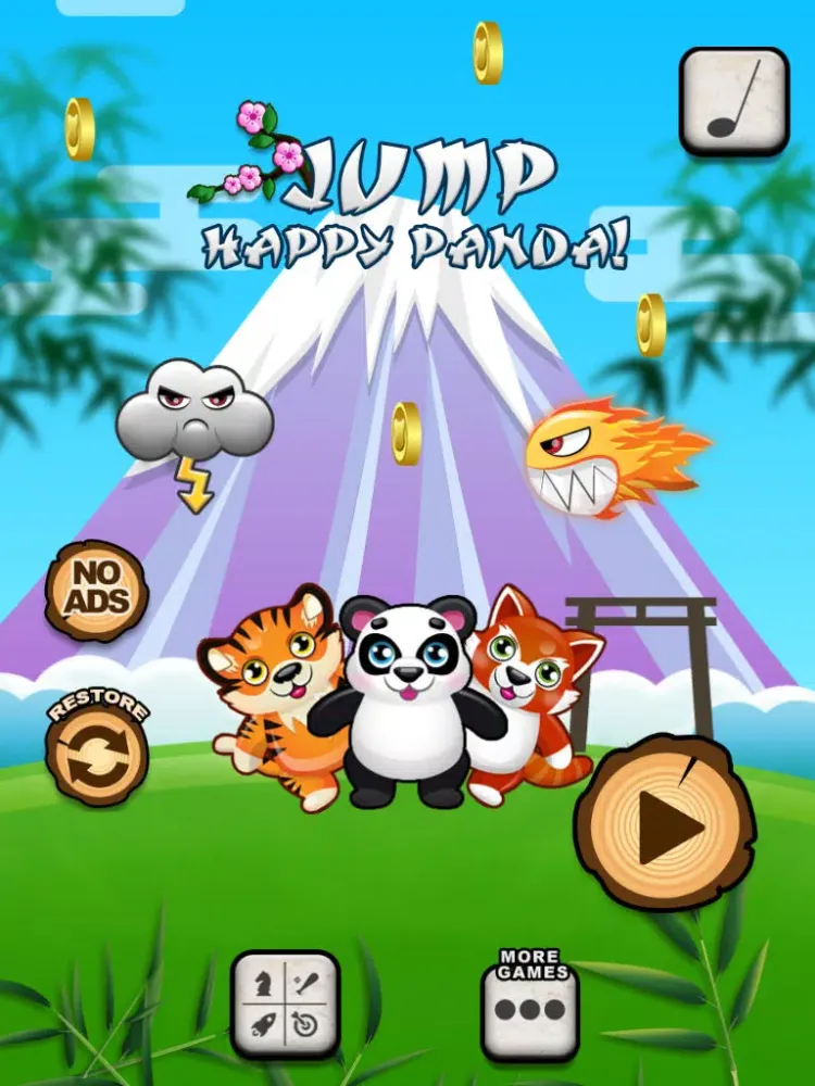 Capturas de pantalla de Awesome Jump Happy Panda! iPad 