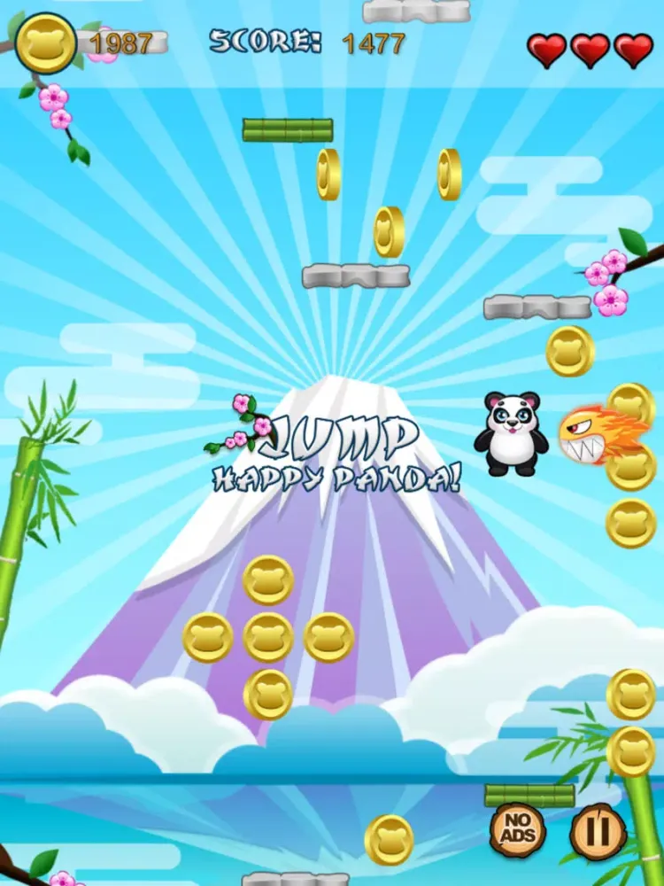Capturas de pantalla de Awesome Jump Happy Panda! iPad 