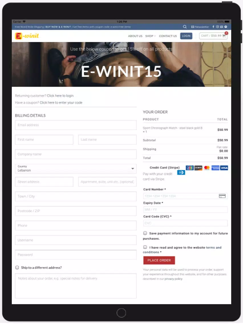 Скриншоты E-winit iPad 