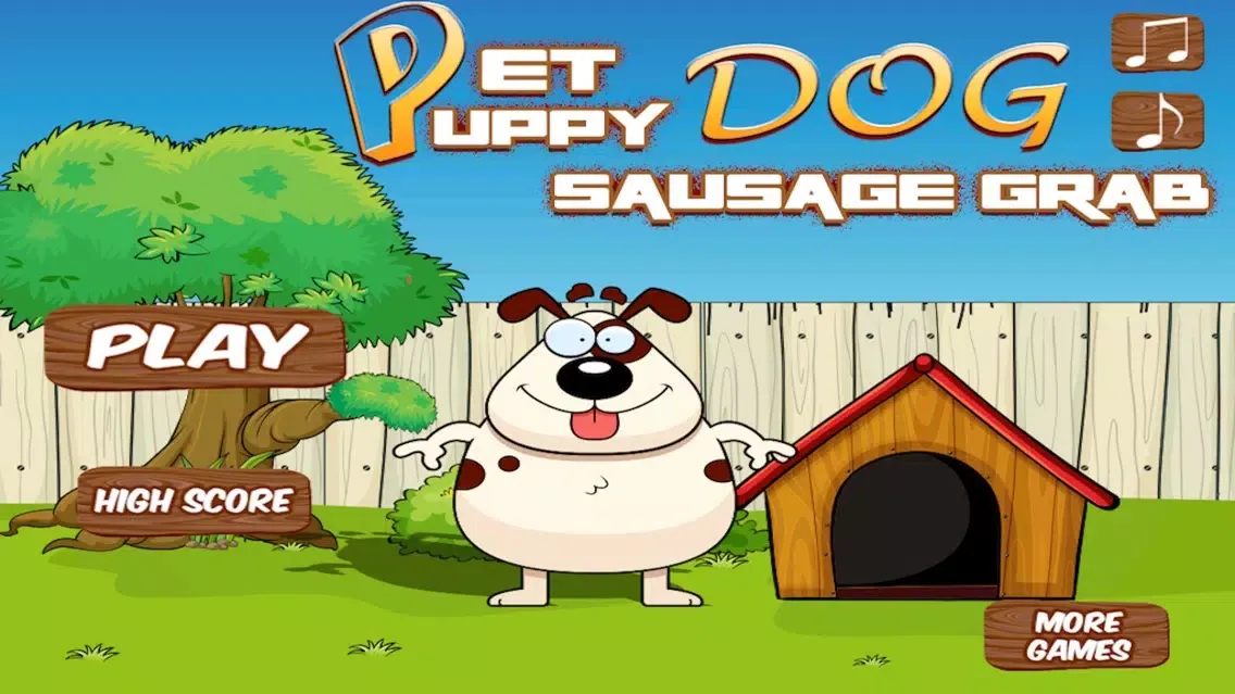 Capturas de tela do Rope and Sausage Challenge- Feed the Hungry Baby Puppy